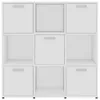 vidaXL Knihovna bílá 90x30x90 cm Dřevěný materiál Náhled obrázku produktu 6