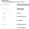MDEKOR Aluminium-Vorhangschiene 350 cm, Deckenmontage, Produktbild-Vorschau 3