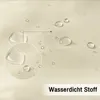 Close-up of a beige fabric with water droplets on it, highlighting its waterproof quality. Produktbild-Vorschau