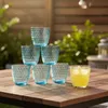 Set von Bormioli Rocco Slot Blau Glas Becher geprägt 290 ml Produktbild-Vorschau 5