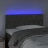 LED Kopfteil Dunkelgrau 90x7x78/88 cm Samt , Kopfteile Produktbild-Vorschau 3