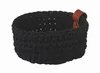 ASA Häkelkorb M, schwarz  d. 20 cm, h. 9,5 cm, Baumwolle Produktbild-Vorschau 2
