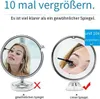 Comparison of a regular mirror and a magnifying mirror for applying makeup. Produktbild-Vorschau