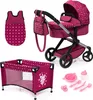 Bayer Design 17067AB Puppenwagen Xeo, verstellbarer Griff, Produktbild-Vorschau 1