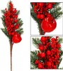 Větvička s jeřabinami a jablíčkem 32 cm Náhled obrázku produktu 6