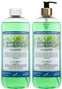 Douchegel Eucalyptus 2 x 1 Liter met Gouden Pomp Productafbeelding-voorbeeld 1