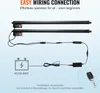 Diagram showing the wiring connection for a linear actuator set. Voir les images du produit