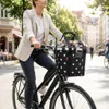Košík KLICKfix Bikebasket – na riadidlá čierny s bielymi Náhľad obrázku produktu 7
