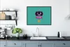 MuchoWow® Gerahmtes Poster Roboter - Rad - Lila - Grün - Produktbild-Vorschau 3