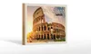 Holzschild Reise Rom Italien Kolosseum Architektur 18x12 cm Produktbild-Vorschau 1