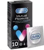 A box of Durex Mutual Pleasure condoms and one individual condom packet. Produktbild-Vorschau