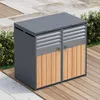 Merax Mülltonnenbox mit Klappdeckel, Mülltonnenverkleidung Produktbild-Vorschau 11