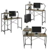 Schreibtisch Vicco Fyrk Eiche rustikal 120 x 40 cm, Model Produktbild-Vorschau 8