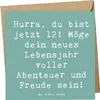 Mr. & Mrs. Panda Grußkarte Spruch 12. Geburtstag - Produktbild-Vorschau 1