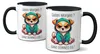 TassenKing Tasse mit Spruch lustig Hund Morgenmuffel Witz Produktbild-Vorschau 4