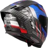 LS2 FF807 Dragon Trax Carbon Helm, carbon/blau/rot, M Náhled obrázku produktu 4