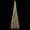 vidaXL Albero di Natale a LED per pennone 3000 LED Anteprima dell’immagine prodotto 3