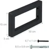 Relaxdays Supporti da parete, set da 2, 30 cm, acciaio, Anteprima dell’immagine prodotto 4