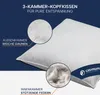 Daunenkissen, 3-Kammer Kopfkissen 80x80 cm, Kissen 60% Produktbild-Vorschau 5