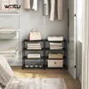 WOLTU Schuhregal schmal 4 Ebenen, Metall, für 8 Paar Produktbild-Vorschau 4