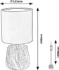 Rabalux 74066 Tischlampen Nalisa Marmor-Effekt Keramik E14 Produktbild-Vorschau 5