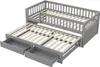 MODFU Lit Gigogne 90x200 cm - Lit Enfant Simple avec 2 Voir les images du produit 5