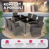 TecTake 403084, Šedá, 8 sedadlo/sedadel, Dospělí a děti, Náhled obrázku produktu 5