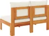 vidaXL Gartensofa ohne Armlehnen mit Kissen 2-Sitzer Produktbild-Vorschau 1