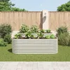 vidaXL Garten-Hochbeet 240 x 80 x 81 cm Verzinkter Stahl Produktbild-Vorschau 2