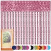 Fadenvorhang Altrosa 90x240 cm – Polyester Mikrofaser Produktbild-Vorschau 3