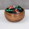 Schale Holz 15cm rund Akazienholz Tischdeko Natur Braun Produktbild-Vorschau 6