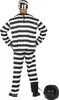 A person wearing a prisoner costume, viewed from the back. Anteprima dell’immagine prodotto