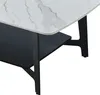 CasaDolce Couchtisch BELINDA, weiß, schwarz, 130x70x45 cm, Produktbild-Vorschau 3
