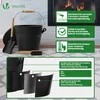 VOUNOT® Ascheeimer mit Deckel Feuerfest Metall Kohleeimer Produktbild-Vorschau 7
