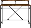 vidaXL Stôl z dymového duba 100x50x90 cm materiál drevo a Náhľad obrázku produktu 5