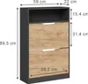 Výklopník na boty Vicco Luca Antracit/zlatý dub 59 x 89.5 Náhled obrázku produktu 3