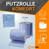 FRONTTOOL Putzrolle Komfort blau 3-lagig 2x 500 Blatt | Produktbild-Vorschau 3