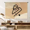 MuchoWow® Wandteppich Wandbehang Schwarz - Braun - Abstrakt Produktbild-Vorschau 6