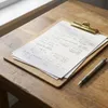 Clipboard drewniany DĘBOWA podkładka A4 ze ZŁOTYM klipsem Podgląd zdjęcia produktu 8