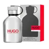 A bottle of Hugo Boss Hugo Iced Eau de Toilette for men and its packaging are displayed against a white background. Produktbild-Vorschau