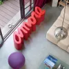 Moderne Designbank Innen und Außen Slide Amore - Rot Produktbild-Vorschau 4