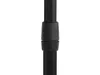 A close-up view of the adjustable joint on a black fishing net handle. Produktbild-Vorschau