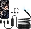 A product shot of an endoscope camera kit, including the camera probe, cables, and adapters, against a white background. Produktbild-Vorschau