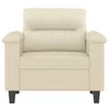 vidaXL Sessel Creme 60 cm Kunstleder Produktbild-Vorschau 3