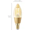 WiZ Filament LED-Lampe Kerze Amber C35 E14 Produktbild-Vorschau 8