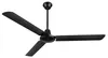 Deckenventilator, Metall, schwarz, leistungsstark, L 142 cm Produktbild-Vorschau 1