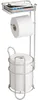 mDesign Toilettenpapierhalter WC-Rollenhalter mit Ablage Produktbild-Vorschau 5