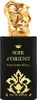 A product shot of a perfume bottle with a decorative gold cap and black label. Voir les images du produit