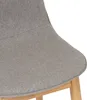 A close-up view of a chair's seat and part of its wooden legs. Produktbild-Vorschau