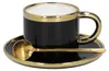 Tasse avec une soucoupe et une cuillère Homla SINNES Black, Voir les images du produit 2